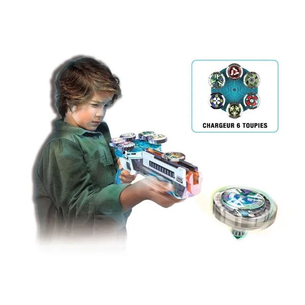 Picture of KIBTOY™ Crazy Spinning Top Launcher