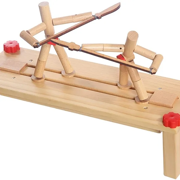 Picture of KIBTOY™ Two Player Fighting Wooden Toy