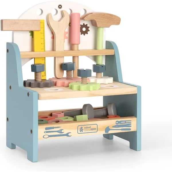 Picture of KIBTOY™ Mini Wooden Play Tool Set 