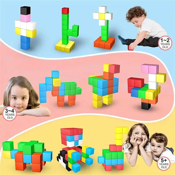 Picture of KIBTOY™ Large Magnetic Building Blocks