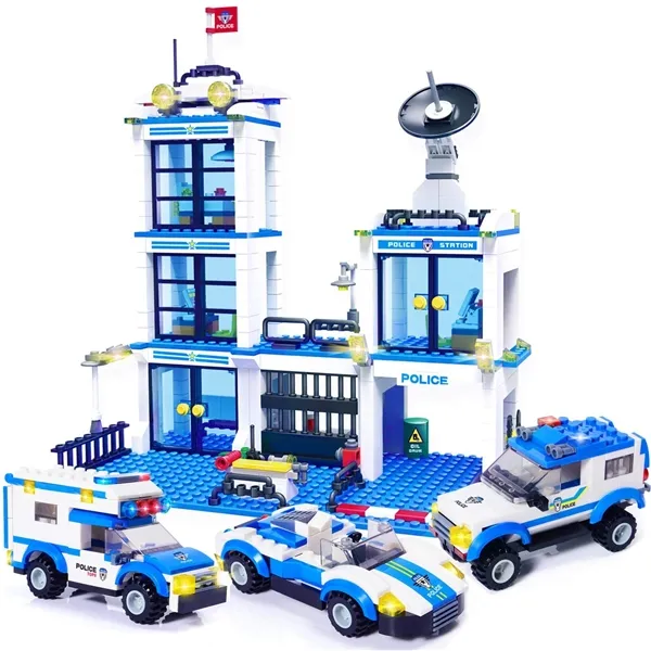 Picture of KIBTOY™ City Police Station Building Kit