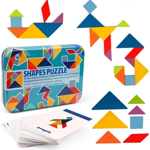 Picture of KIBTOY™ Wooden Tangram Set