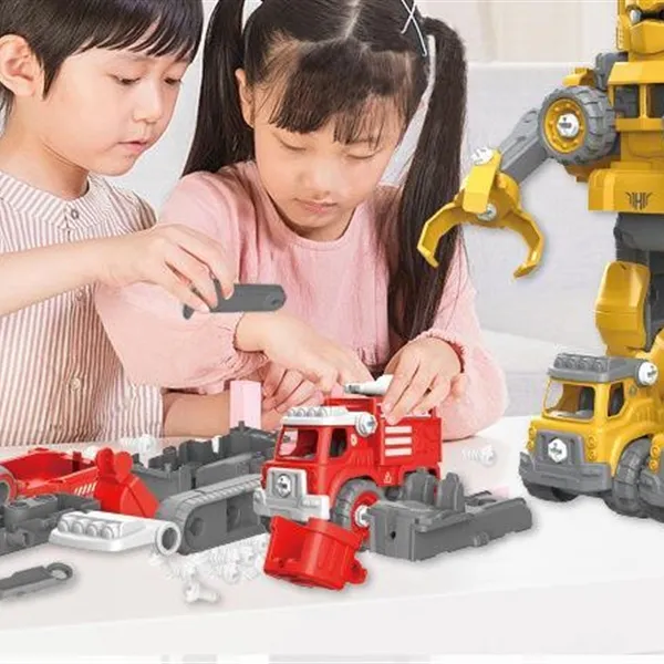 Picture of KIBTOY™ Take Apart Robot Toy Vehicle Set