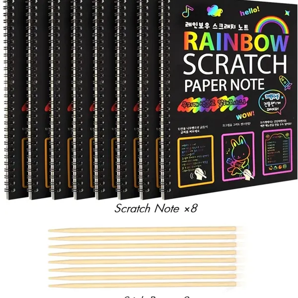 Picture of KIBTOY™ Scratch Arts Drawing Notebook 