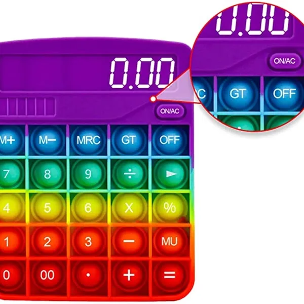 Picture of KIBTOY™ Push Pop Bubble Toy Calculator 
