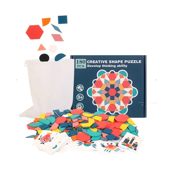 Picture of KIBTOY™ Wooden Geometric Shape Puzzle 