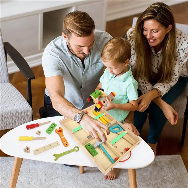 Picture of KIBTOY™ Wooden Tool Box Set