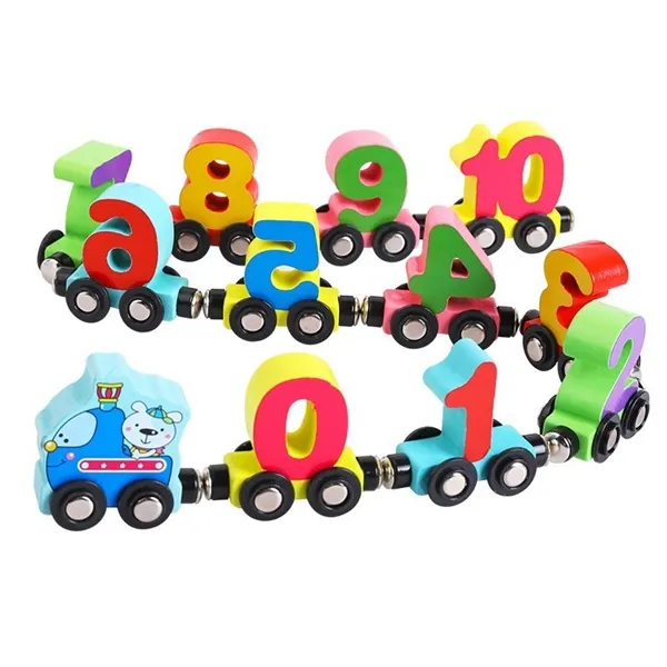 Picture of KIBTOY™ Wooden Magnetic Toy Train