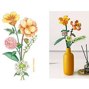 Picture of KIBTOY™ Flower Bouquet Building Kit