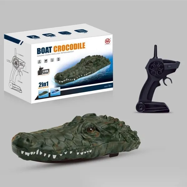 Picture of KIBTOY™ RC Jetboat and Crocodile