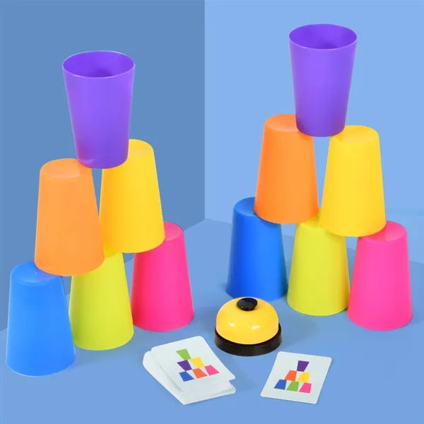 Picture of KIBTOY™  Quick Cup Stacking Game 