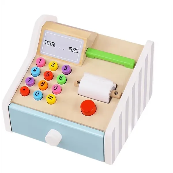 Picture of KIBTOY™ Wooden Cash Register 
