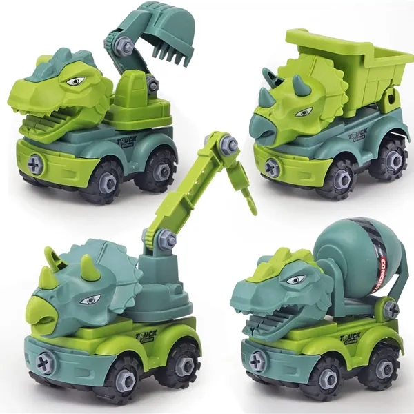 Picture of KIBTOY Take-Apart Dinosaur Construction Vehicles