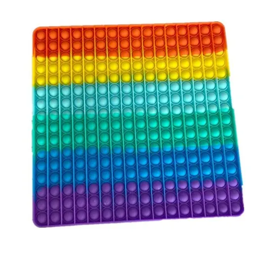 Picture of Jumbo Pop It Fidget Toy 30 CM Giant Square Squeeze Toy(Rainbow)