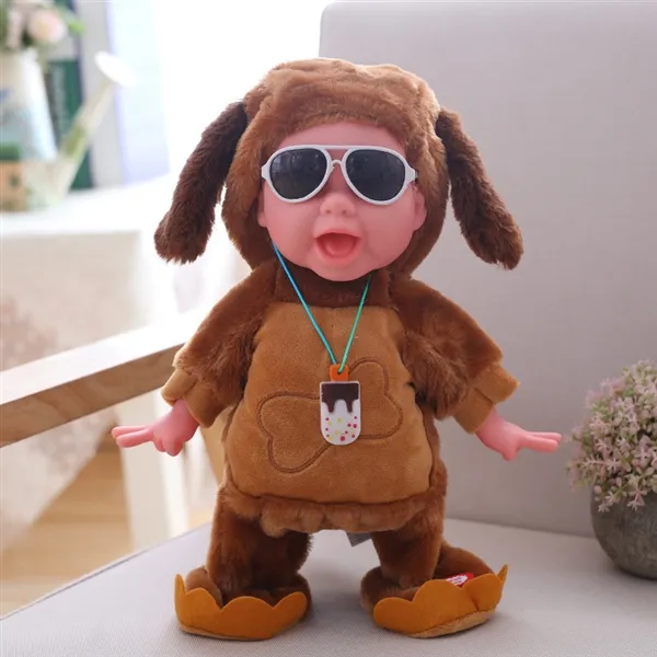 Picture of Ice Cream Dancing Singing Crying Walking Baby Girl Electric Plush Doll Baby KIBTOY