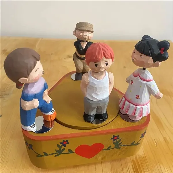 Picture of tiktok bad naughty boy wooden music box custom crafts wood music box for men valentine gifts