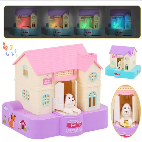 Picture of Dog House Piggy Bank Stealing Money Saving Coin Banks