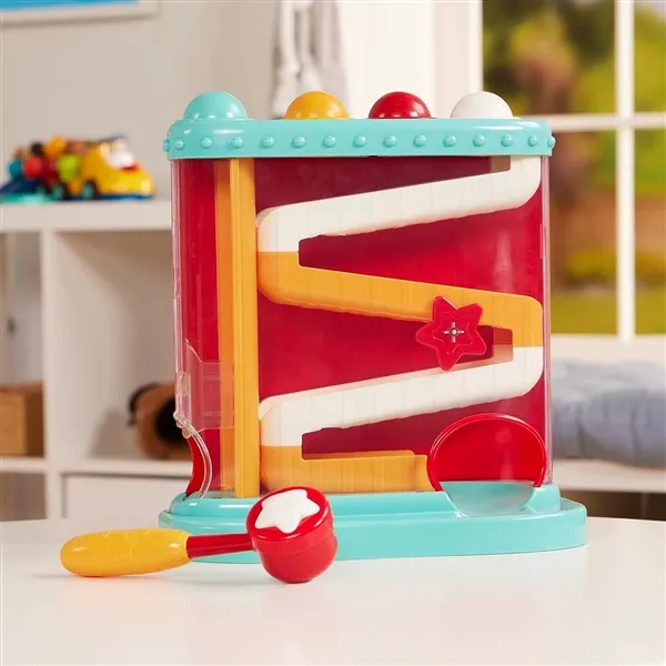 Picture of Baby Activity Toy Station with 1 Toy Hammer & 4 Balls for Kids 12 Months Light Blue
