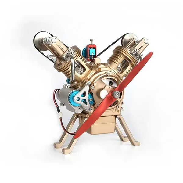 Picture of Teching V2 Engine Model Cylinder Car Assembly Kit for Gift/Toy/Gift