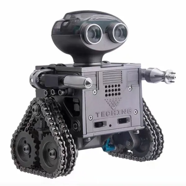 Picture of TECHING 160PCS Metal Remote Control Tank Robot Building Kits with Bluetooth Speaker Educational Toy DIY Gift DM518