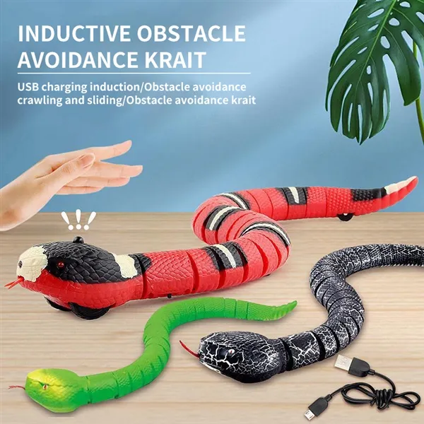Picture of Automatic Cat Toys dog toys  Interactive Smart Sensing Snake TeaseToys for Cats USB Charging Cat Accessories for Pet Cats Game Play To