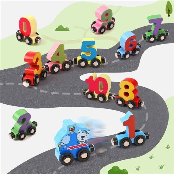 rail transit set wooden toy