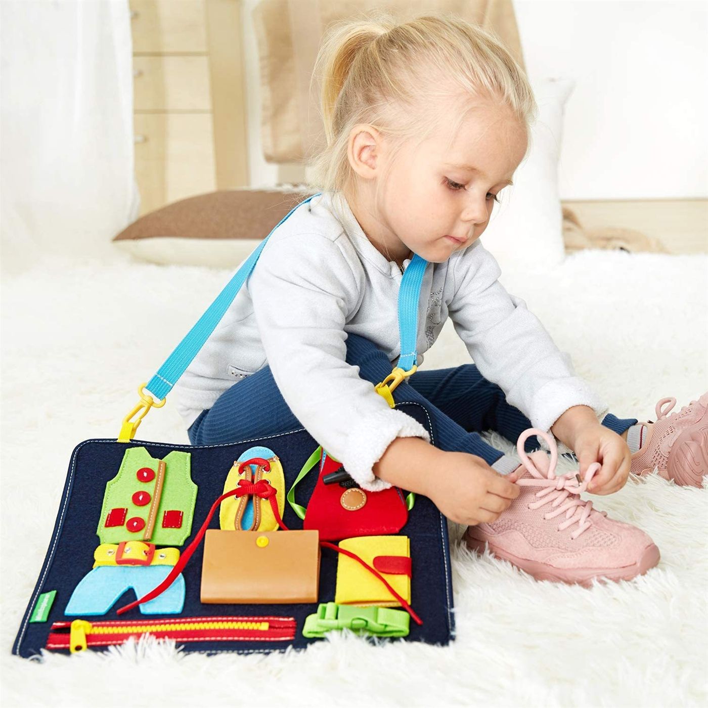 Kibtoy Busy Board for Toddlers