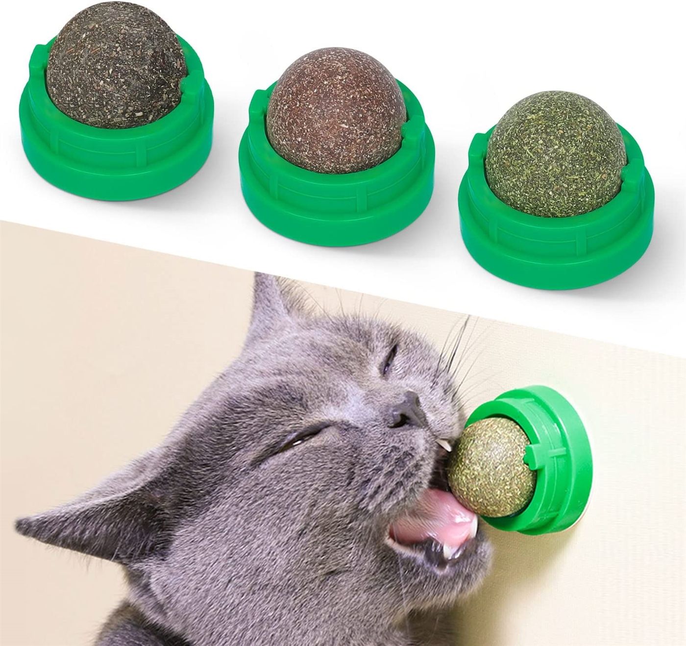 3 Catnip Toy Balls