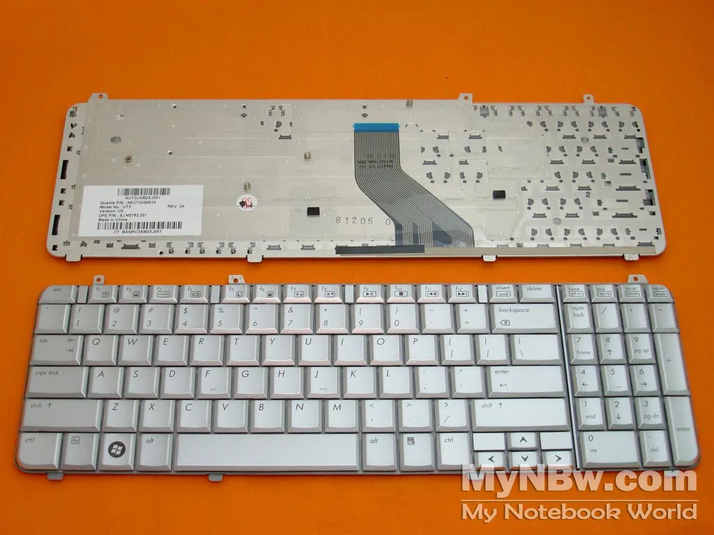 Picture of Laptop US keyboard for HP DV6-1000 DV6-2000 SILVER
