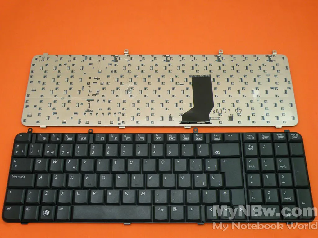 Picture of Laptop Spanish keyboard for HP DV9000 BLACK