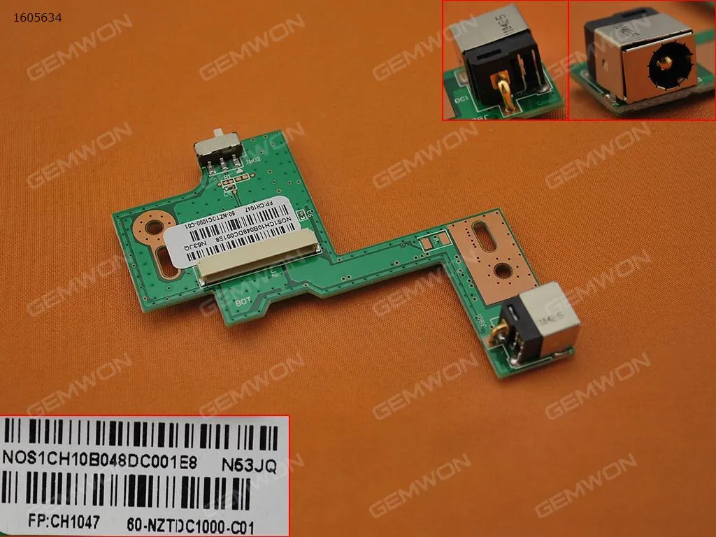 Picture of DC Board For ASUS N53JQ N53SV N53JF N53JN N53SN