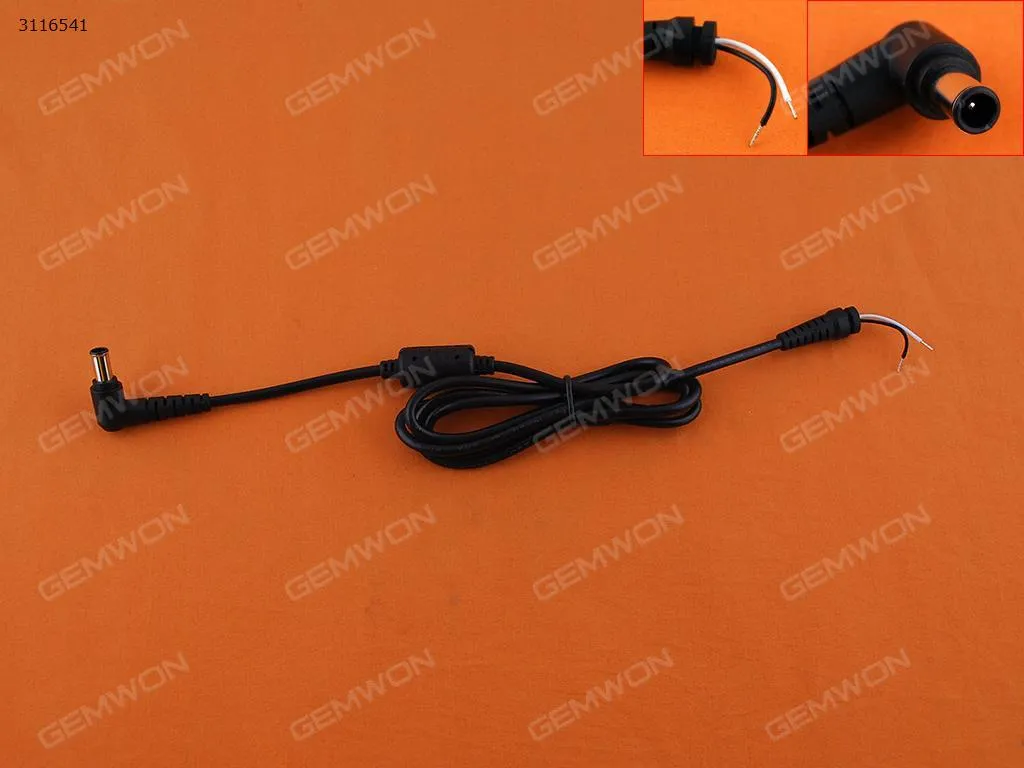 Picture of 6.5x1.4x4.4mm DC Cords,0.3㎡ 1.2M,Material: Copper,(Good Quality)