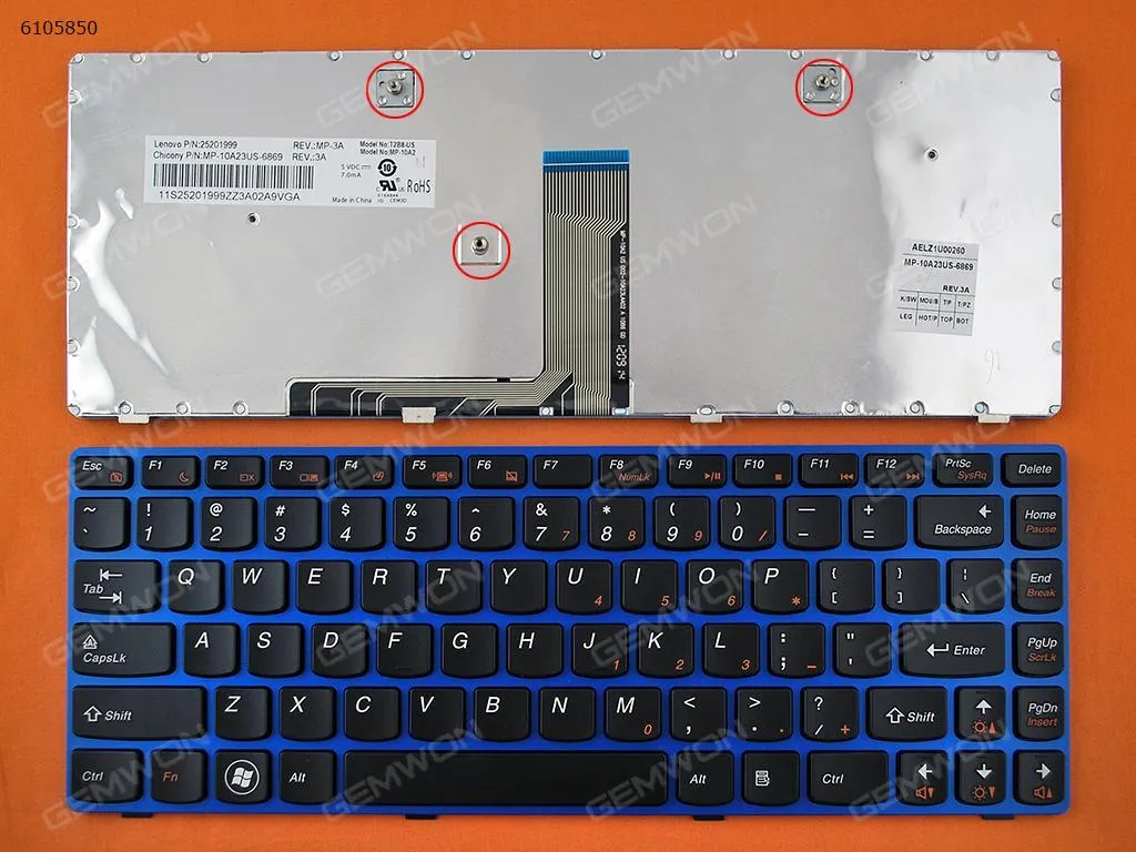 Picture of LENOVO Z380 Z480 Z485 G480 G485 BLUE FRAME BLACK