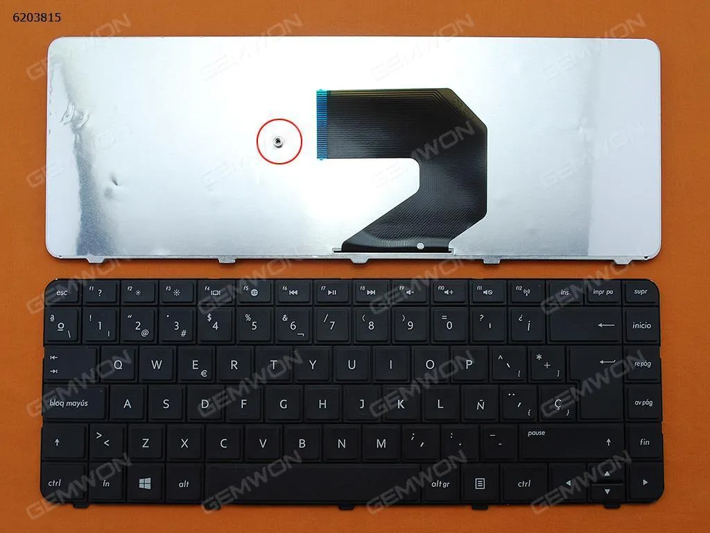 Picture of Laptop Spanish keyboard for HP Pavilion G4-1000 G6-1000 CQ43 CQ57 430 630S BLACK OEM(With Foil,For Win8)