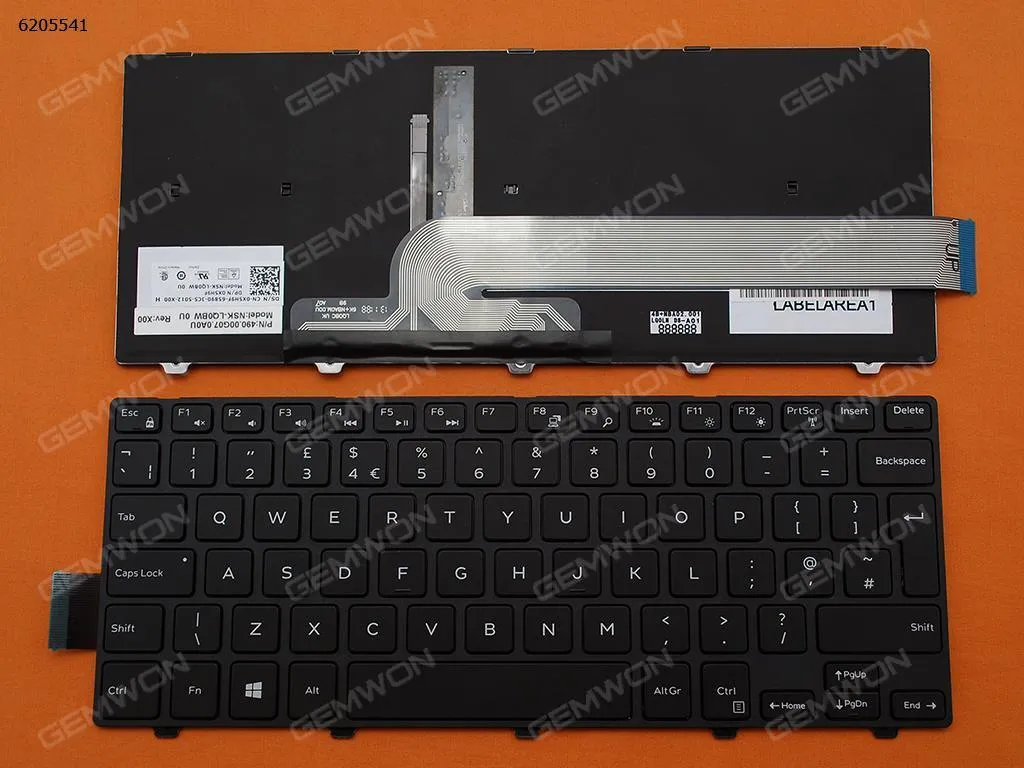 Picture of DELL Inspiron 14-3000 5447 5442 5445 7447 Series BLACK FRAME BLACK (Backlit,For Win8)