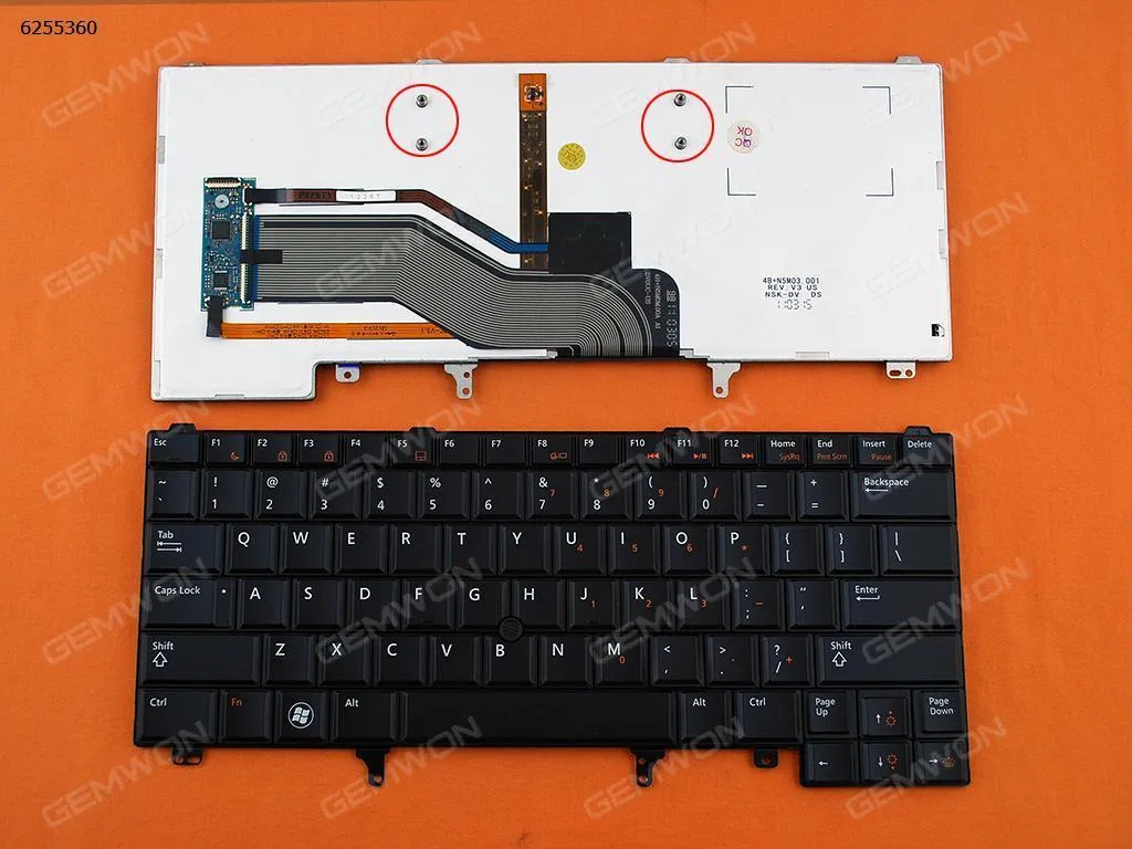 Picture of DELL Latitude E6420 E5420 E6220 E6320 E6430 BLACK(With Point stick,Backlit)