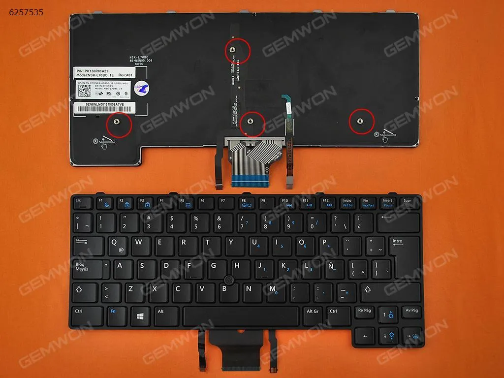 Picture of DELL E6430U BLACK FRAME BLACK(Backlit,with point stirt,For Win8)