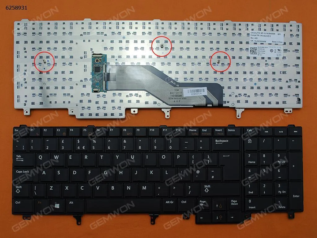 Picture of DELL Latitude E6520 BLACK(Without Point stick,Win8)