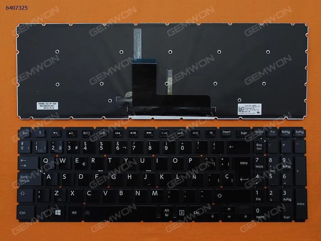 Picture of TOSHIBA  L50-B S50-B L50D-B L50T-B L50DT-B L55(D)-B S55-B S55T-B S55D-B  GLOSSY (Without FRAME,Backlit,For Win8 )