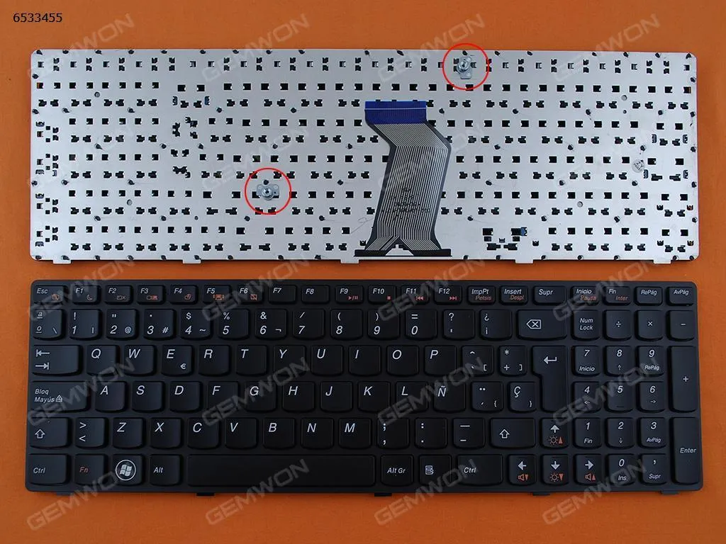 Picture of LENOVO Y570 BLACK FRAME BLACK (Without Foil,Reprint)