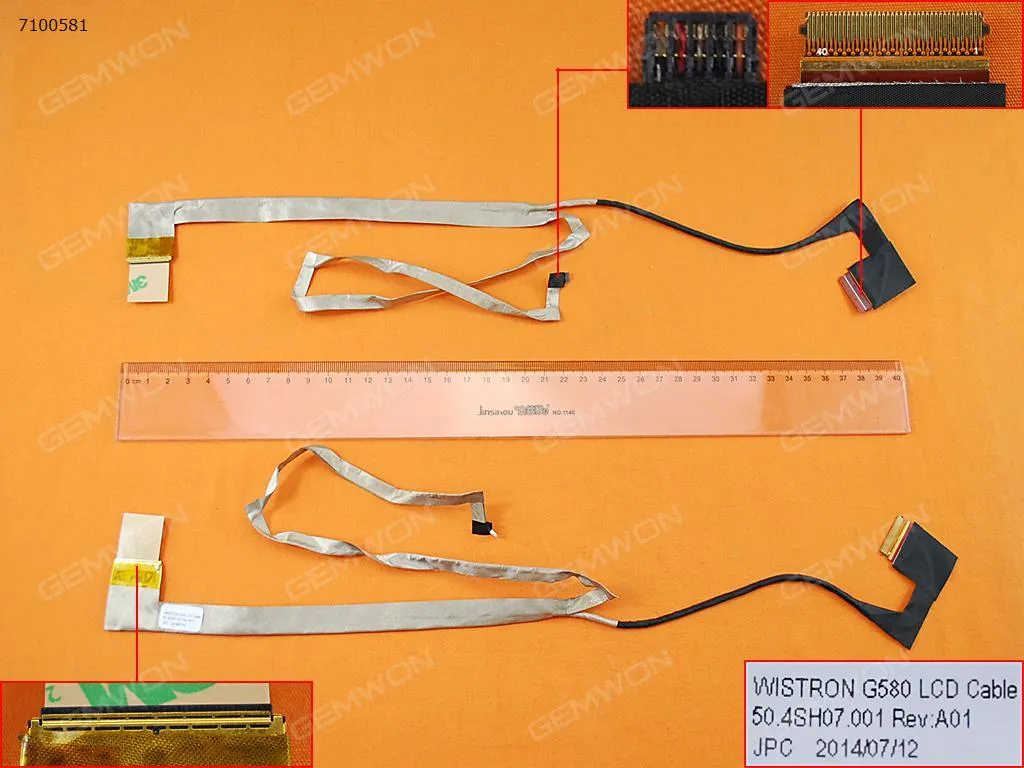 Picture of Laptop LCD/LED cable for LENOVO G580 (version 2),OEM