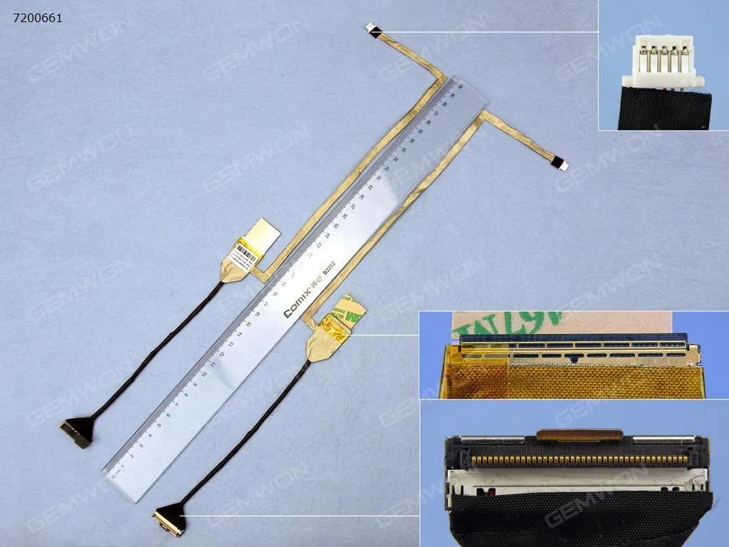 Picture of Laptop LCD/LED cable for HP G71 CQ71 G61 CQ61 LED (With camera connector)，ORG