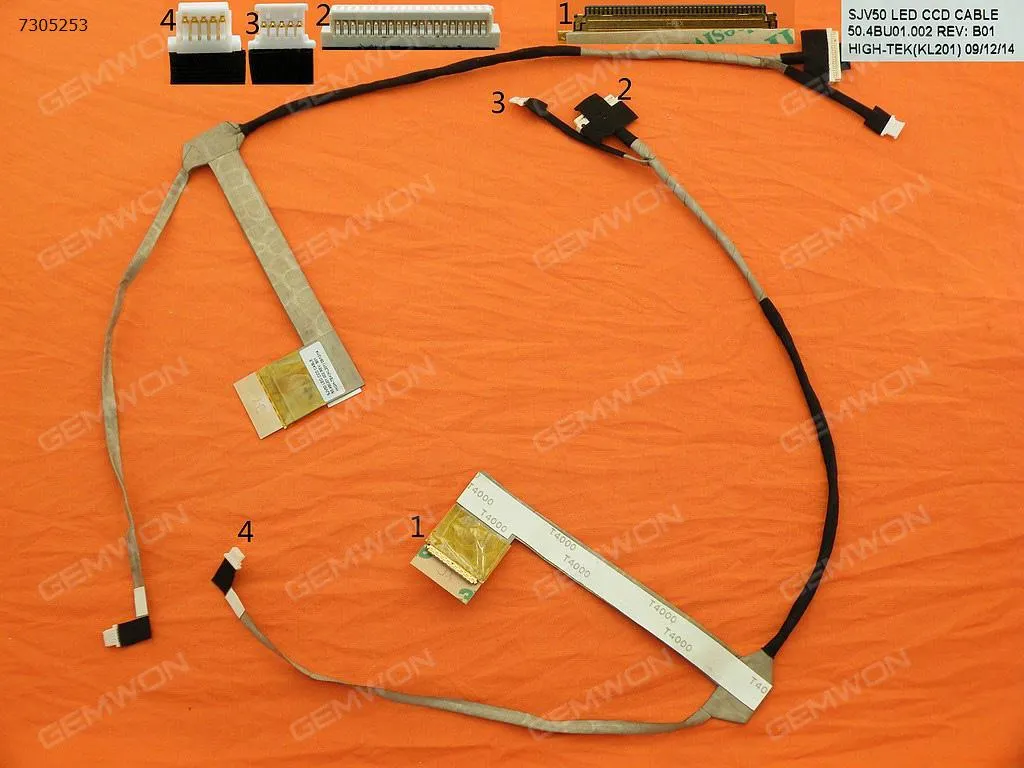 Picture of Laptop LCD/LED cable for Gateway NV52 series For 15.6" LED,OEM
