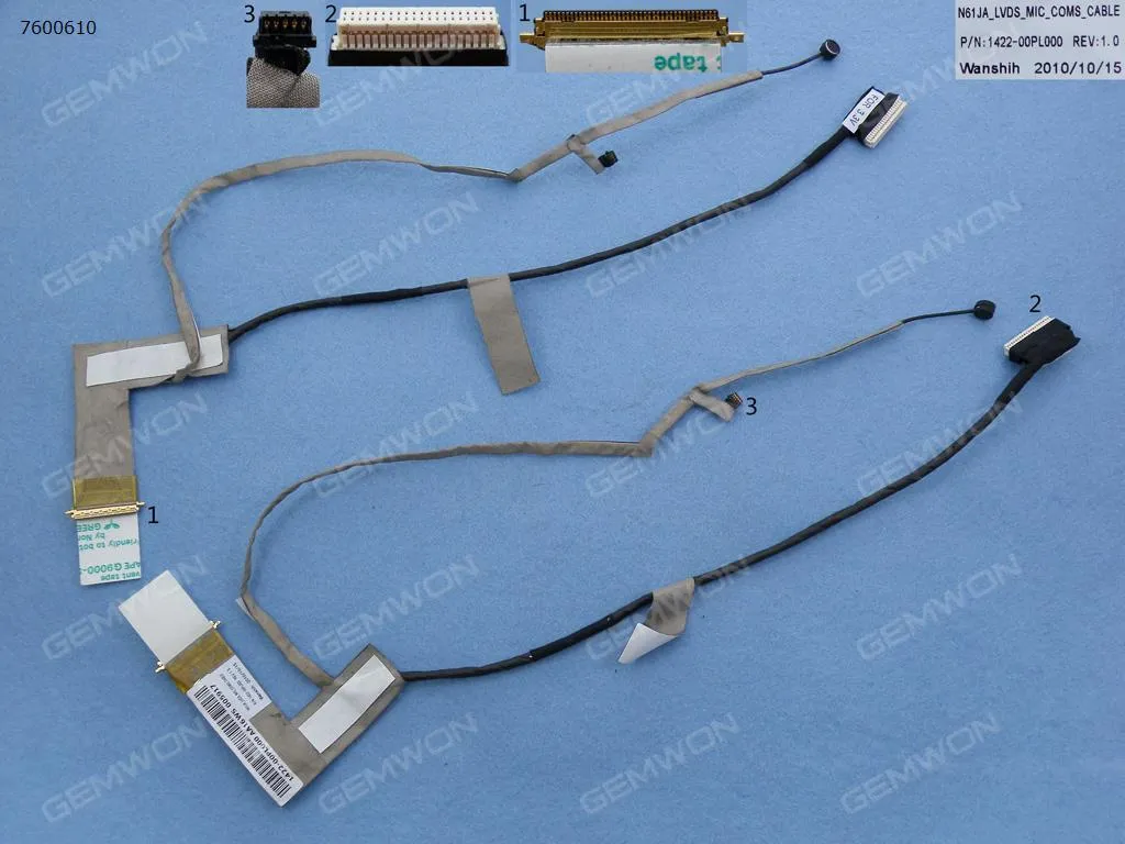 Picture of Laptop LCD/LED cable for ASUS N61 N61Da N61Ja N61Jq N61Jv