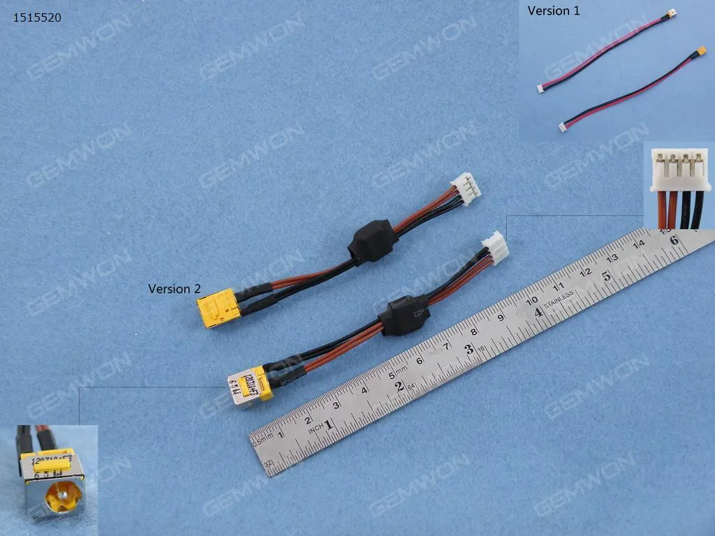 Picture of ACER Aspire 5720 5310 5320 5520series (AS5720-4230,AS5720-4649,AS5720-4662,AS5720-4984,5720G,5720Z)
ACER Aspire 7520 dc power jack with cable for 65 watt ac adapters
