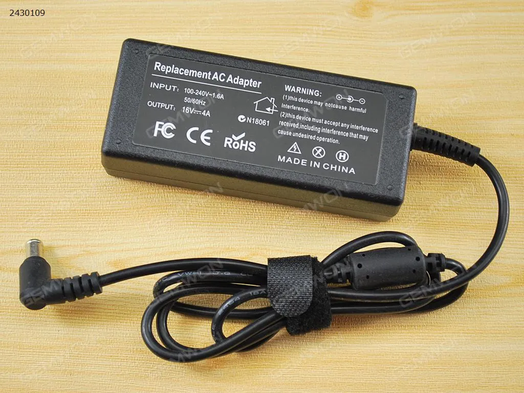 Picture of SONY 16V 4A Φ6.5*1.4*4.4mm 64W (High Copy)