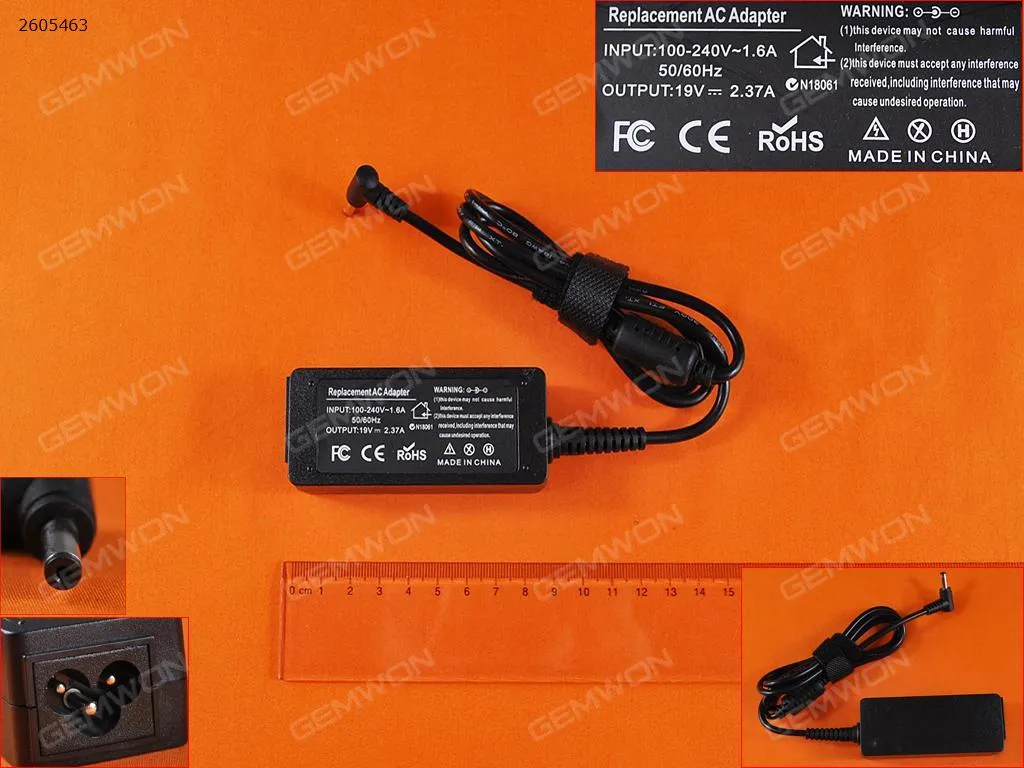 Picture of ASUS 19V 2.37A Φ4.0*1.35mm 45W (High copy)