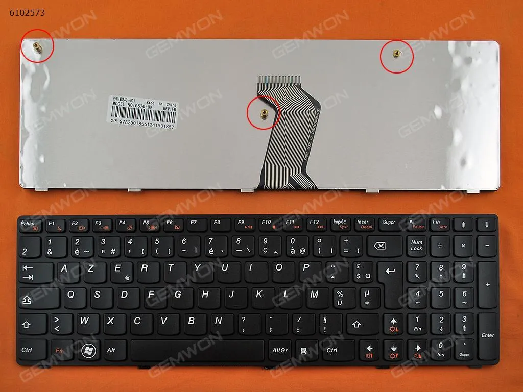 Picture of LENOVO Ideapad Z560 Z560A Z565A G570 BLACK FRAME BLACK OEM
