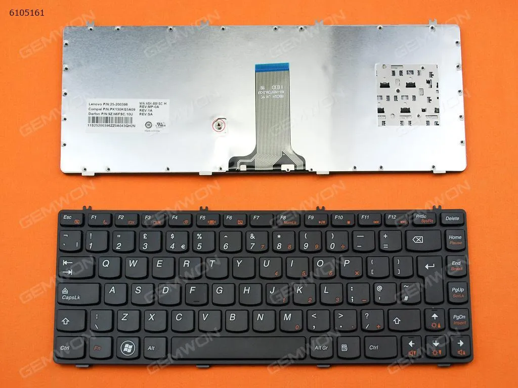 Picture of Lenovo IdeaPad Y470 Y471 Y470M Y470N Y470P BLACK FRAME BLACK