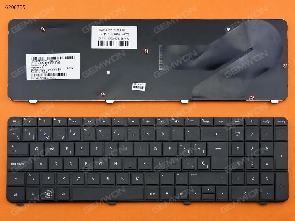 Picture of HP G72 CQ72 BLACK